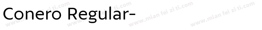 Conero Regular字体转换